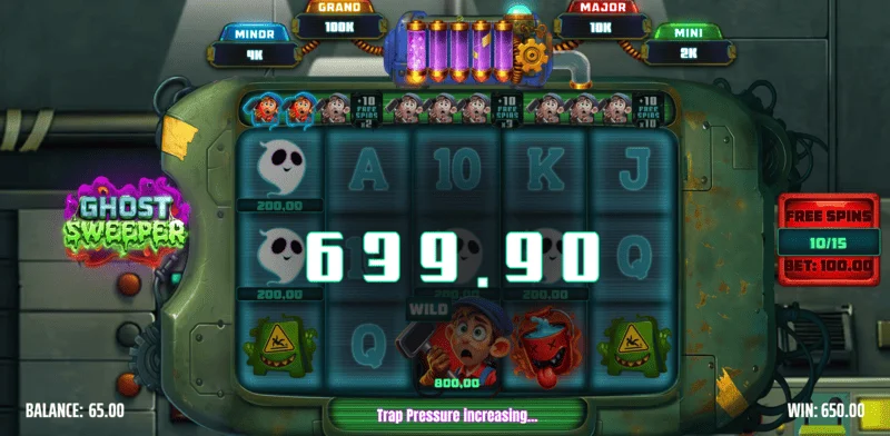 Ghost Sweeper - grote winst in Free Spins serie met vermenigvuldiger