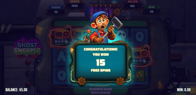 Ghost Sweeper - start van Free Spins