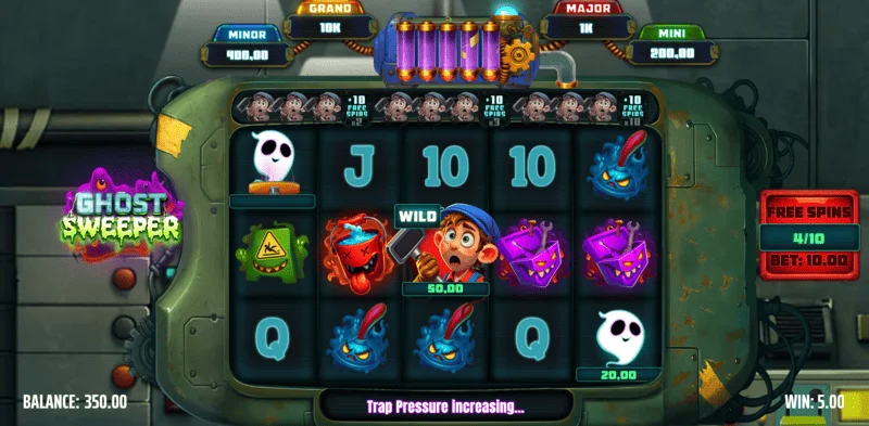 Ghost Sweeper - Wild op symbolen in het basisspel